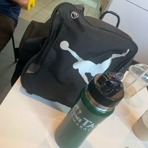 Gym bag and water bottle